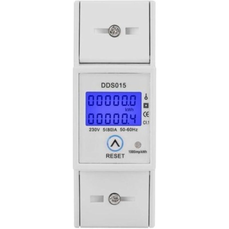 Einzähler Mit Hintergrundbeleuchtung, Rücksetzbar, 5-80a, 230v, 50hz, Dds015