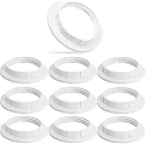 10 Stück Lampenschirm-ringadapter E27, E27-fassung, Lampenschirm-adapter E27, Nachttischlampe E14, Lampenschirm-ring-konverter, Reduzierring Für Lampenschirme, Für Tisch-, Schreibtisch- Und Stehlampen