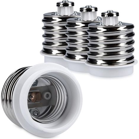 4x Fassungsadapter - Sockelkonverter Von E40 Auf E27 - Lampenfassungsadapter E27 Für Led- Und Halogenlampen