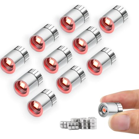 10 Stück Mini-led-leuchten, Miniatur-led-lampe, Mini-led-lampe Mit Batterie, Batteriebetriebene Mini-led, Kleines Led-licht Für Puppenhäuser, Vitrinen Und Bausteine-spielzeug.