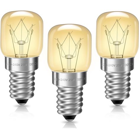 E14 Glühbirne Für Ofen, Dimmbar, Hitzebeständig Bis 300 Grad, Warmweiß 2700k, T22 Kleine Edison-schraube Für Mikrowellen, Salzlampen, 3 Stück