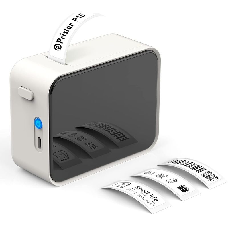 Bluetooth-etikettendrucker, P15 Mini Aufkleberdrucker, App-verbindung, Kompatibel Mit Ios Und Android Für Zuhause, Büro, Schule (beige)