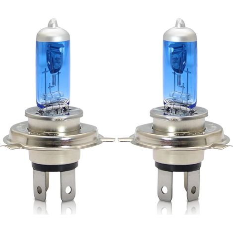 H4 P43t Halogen-scheinwerferlampen 60/55w 5000k Warmweiß Fernlicht/abblendlicht Lampe 12v Auto Motorrad Glühbirne, 2 Stück