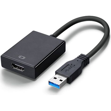 Usb 3.0 Auf Hdmi Adapter, Usb 3.0/2.0 Auf Hdmi Konverter 1080p Full Hd (stecker Auf Buchse) Mit Audio Für Laptop Beamer Hdtv Kompatibel Mit Windows Xp 7/8 / 8.1/10
