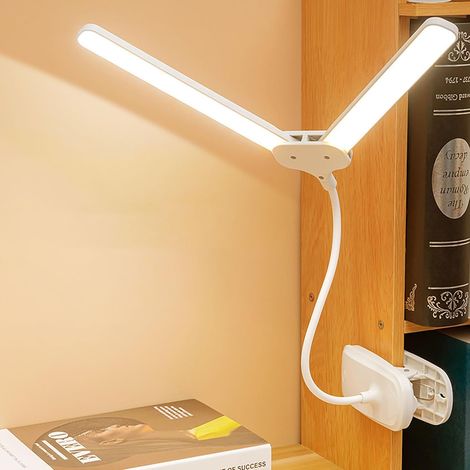 Led-klemmleuchte, 4000 Mah Akku, 3 Lichtmodi Und Helligkeitseinstellung, Ideal Für Studenten.
