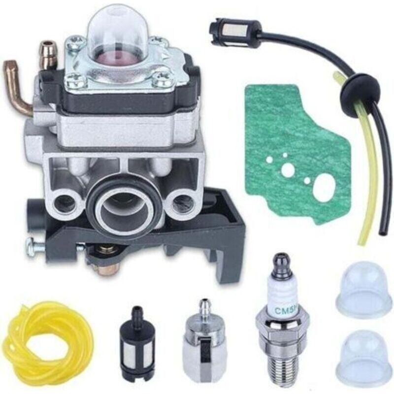Vergasersatz Für Honda Gx25 Gx35 Fg110 Hht35 Hht25, Xu, Adefol Vergaser + Dichtung + Filter + Kraftstoffschlauch + Luftfilter + Zündkerze + Primer 9-in-1 Ersatzteile