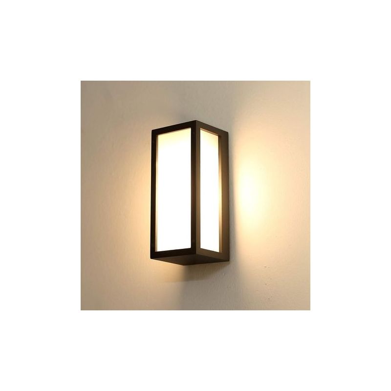 Außenwandleuchte, 18w E27, Außenwandlampe Aus Aluminium, Wasserdicht Ip54, Anthrazitgrau