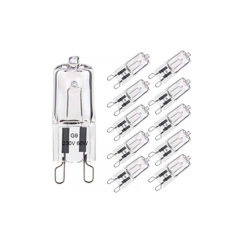 Halogenlampe G9 60w Warmweiß 2800k 680lm 230v Dimmbar Halogen-kapsellampe Glühfaden 10er-pack