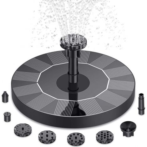 3w Solarbetriebene 160mm Teichpumpe Mit Sauerstoffanreicherung, Automatische Schwimmende Springbrunnen-laterne, Kleine Wasserpumpe