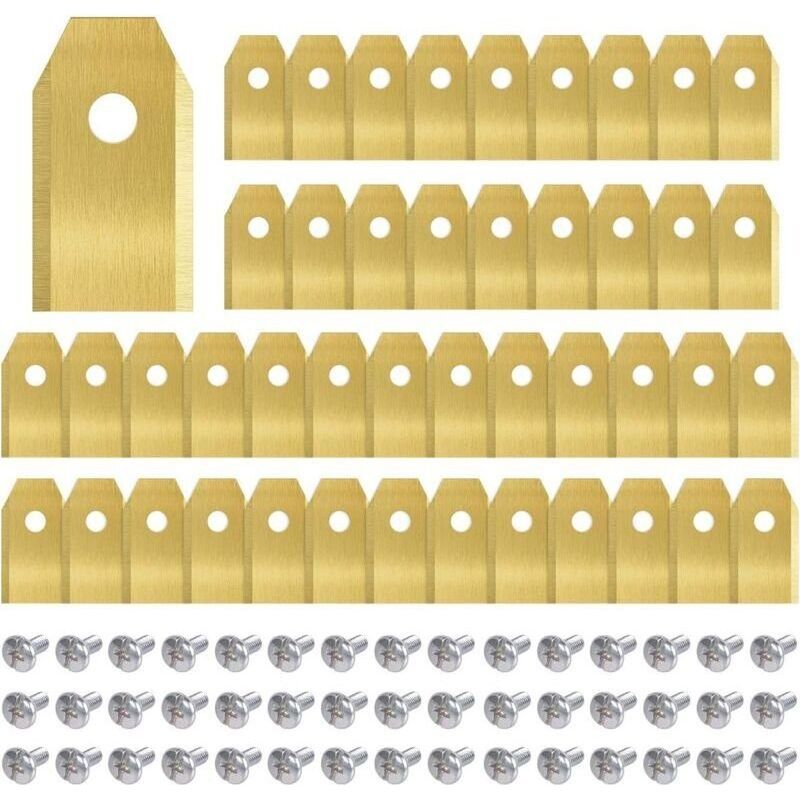 45er-pack Titan-ersatzklingen Für Husqvarna/automower/yardforce/gardena Mähroboter, Mit Schrauben, Für Modelle 105, 310, 315, 320, 420, 430x Und R40i.
