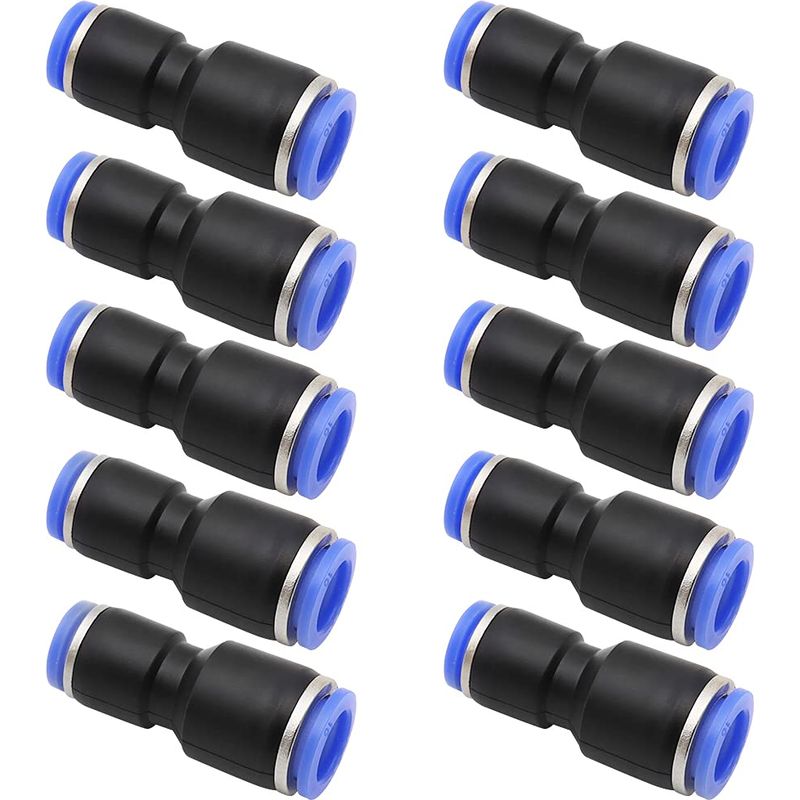 Gerade Pneumatik-steckverbinder 6mm Auf 8mm, 10 Stück Pneumatik-luft-steckverbinder