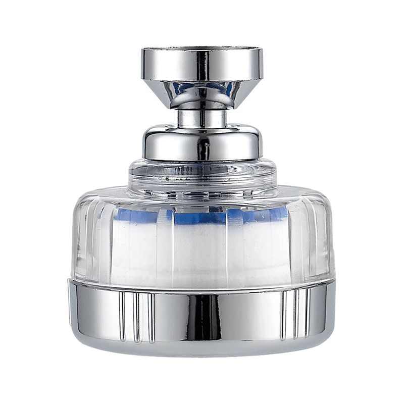 Wasserhahn-wasserfilter Mit 6 Pp-baumwoll-filterelementen, Universeller Kalkschutz-wasserhahnfilter, 360° Drehbarer Sprühkopf