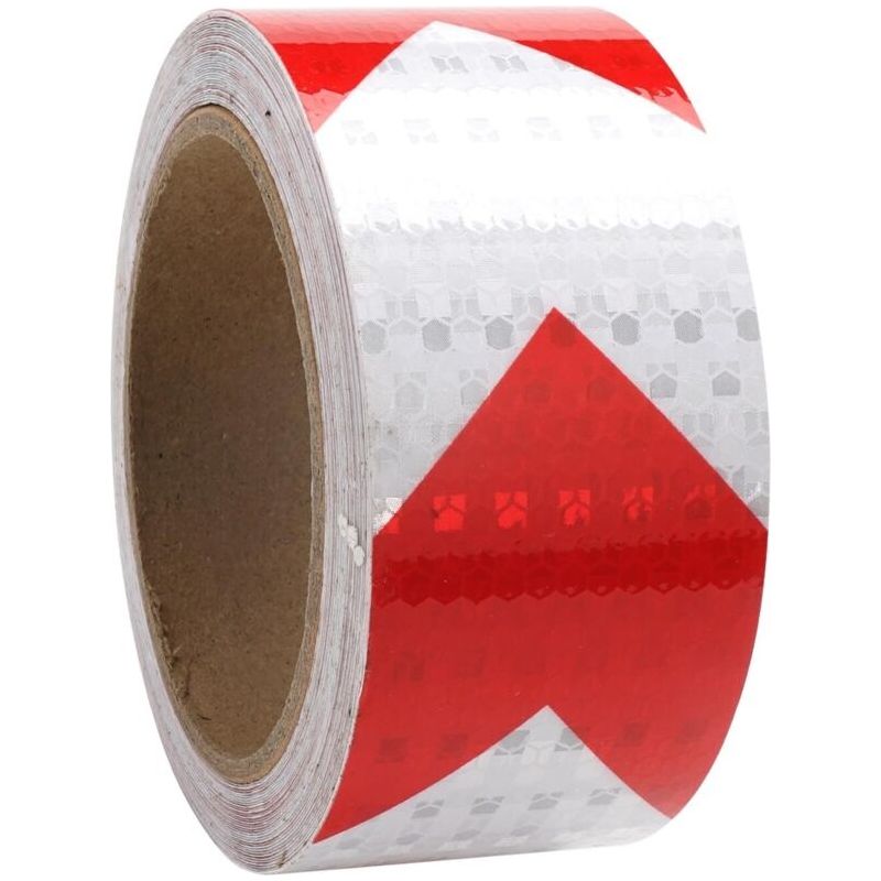 Reflektierendes Band Rot Und Weiß 10m X 5cm Selbstklebendes Reflexband, Klebeband Mit Reflexstreifen, Reflektierende Aufkleber, Selbstklebendes Reflexband, Warn-reflexband