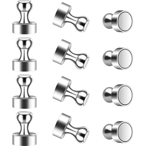 12 Stück Starke Neodym-magnete N52, Kleine Kühlschrankmagnete 12 X 16 Mm, Magnetische Tafelmagnete Für Kühlschrank, Whiteboards, Fotos, Karten Und Notizen