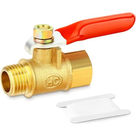 1 Stück 1/4 Zoll Messing-minikugelventil Absperrschalter, 1/4 Zoll Bsp-gewinde-rohrverschraubung Mit Außengewinde X Innengewinde