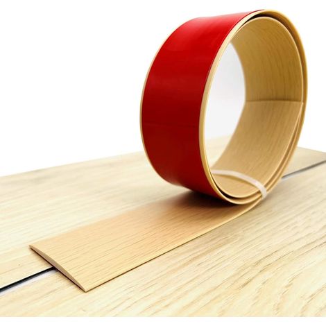 Selbstklebende Übergangsleiste Für Bodenbeläge, Glatte Randstreifen Für Verbundbodenbeläge, 5 Cm Breit (1 Meter, Beige).