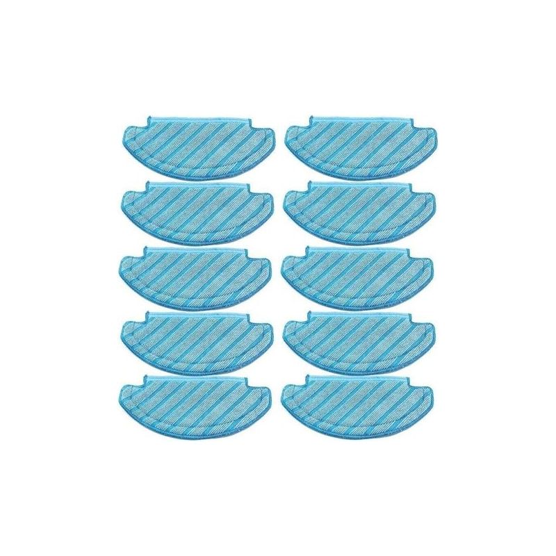 Set Von 10 Waschbaren Reinigungspads, Kompatibel Mit Ecovacs Deebot Und Yeedi Saugrobotern