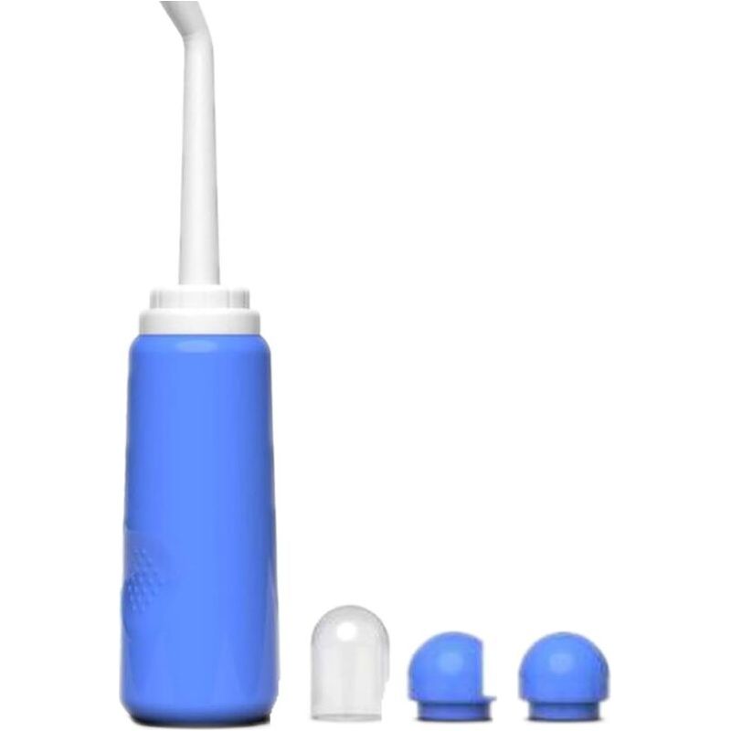 Tragbares Bidet, 500 Ml Reise-bidetflasche Mit Sprühdüse Für Postpartale Pflege, Camping-düsen, Persönliche Toilettenhygiene, Blau