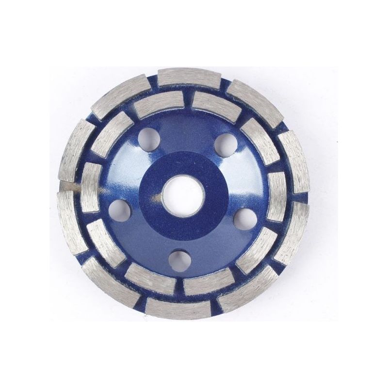 Diamanttrennscheibe Für Winkelschleifer 180 Mm – Bohrung 22,23 Mm – Doppelte Reihe Zum Schleifen Von Beton, Granit Und Mauerwerk – Optimale Leistung