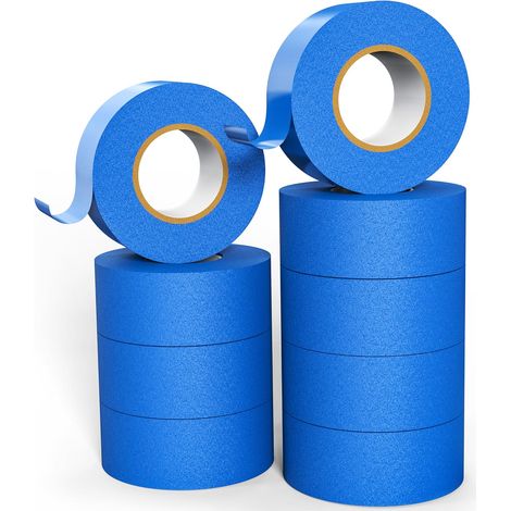 Blaues Abdeckband Für Malerarbeiten Und Dekoratives Band Für Etiketten, Sprühfarbe, Maler, Handwerk 24 Mm × 50 M