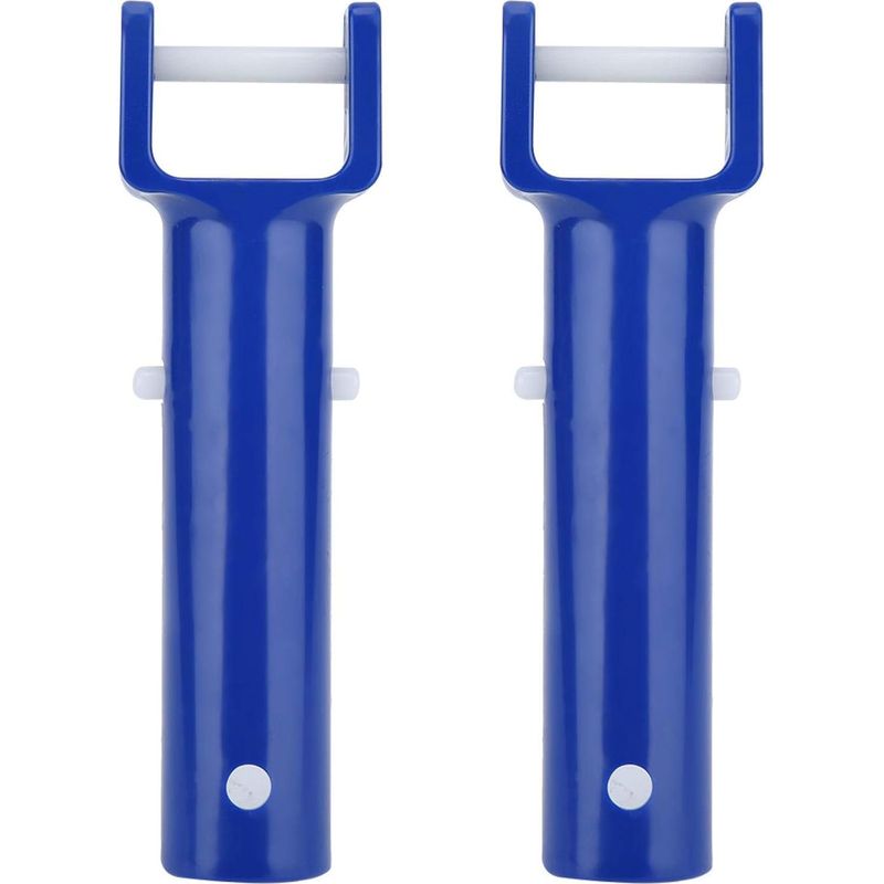 Pool-clip, Blaues Abs-material, V-förmiger Pool-clip, Bürstenkopf-ersatzgriff, Pool-zubehör Für Die Meisten Standard-saugköpfe, 2 Stück