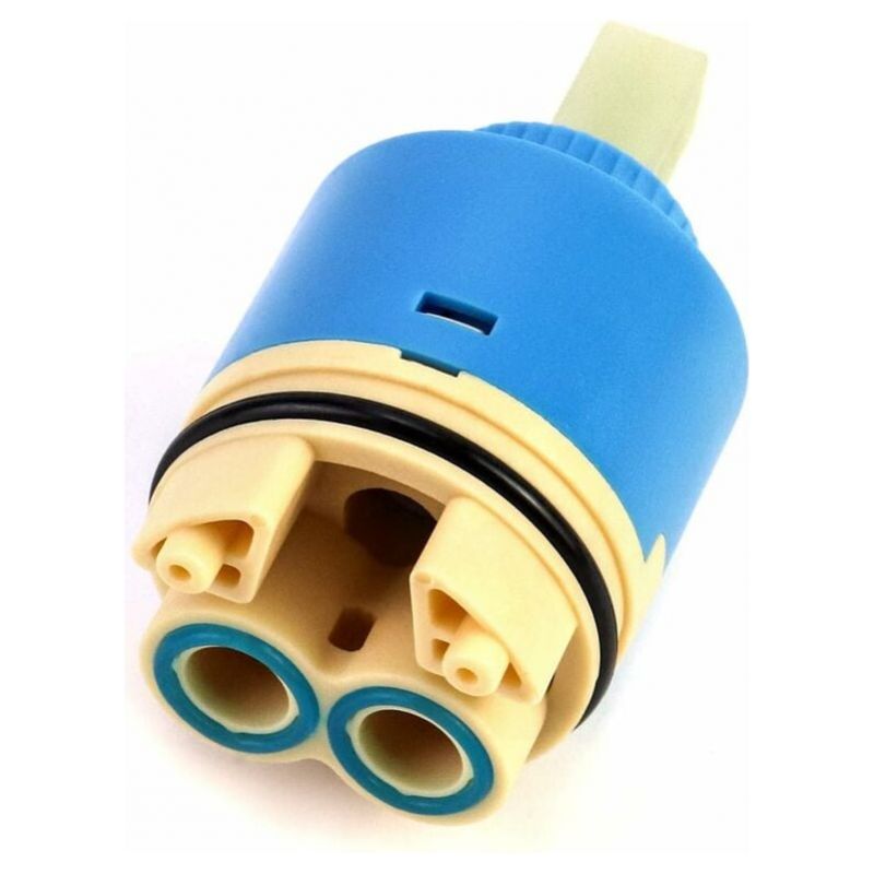Ersatzkeramikpatrone, Keramik Für Mischbatterie, Keramikpatrone Für Küche Oder Bad 40 Mm, Mit Boden, Blau