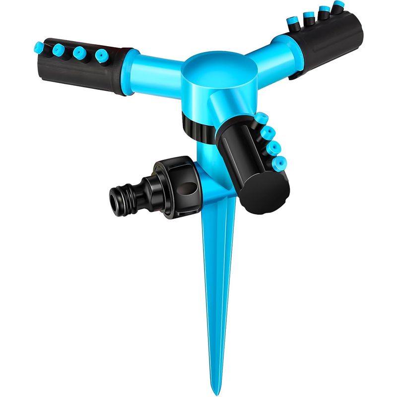 Kunststoff-gartenbewässerung Automatischer 360°-rasen-sprinkler Langlebiger 3-arm-wassersprüher Für Garten Und Pastorale Bewässerung