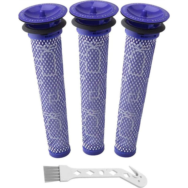 Set Aus 3 Staubsaugerfiltern, Kompatibel Mit Dyson V6/7/8/dc58/dc59, Blau