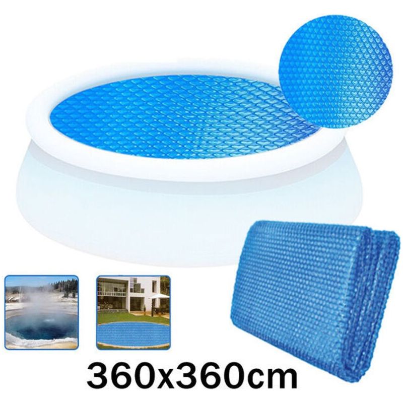Runde Luftpolsterfolie 360 Cm Für Pool - Blau