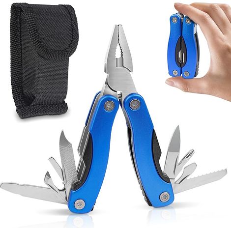 11-in-1 Edelstahl-multifunktionszange, Taschen-multitool Mit Schraubendreher, Säge, Dosenöffner, Messer Und Mehr Für Camping, Wandern Und Einfache Reparaturen