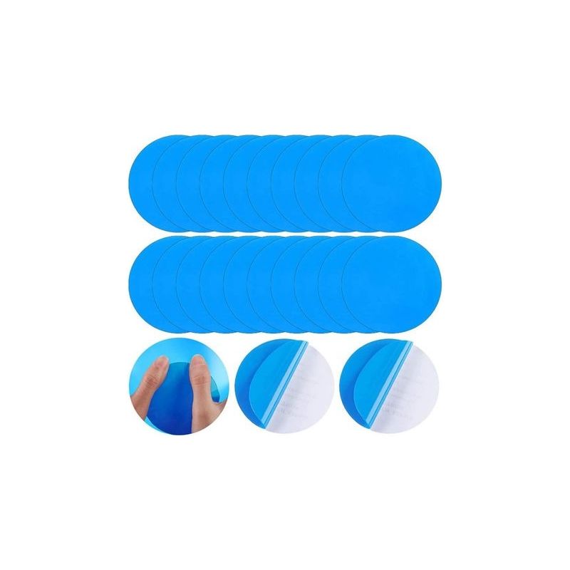 Rustine Piscine, 20er-pack Pool-reparaturset Mit Selbstklebenden Pvc-flicken Zur Reparatur Von Schlauchbooten, Kajaks, Aufblasbaren Pools Und Wasserbetten, 7,5 Cm