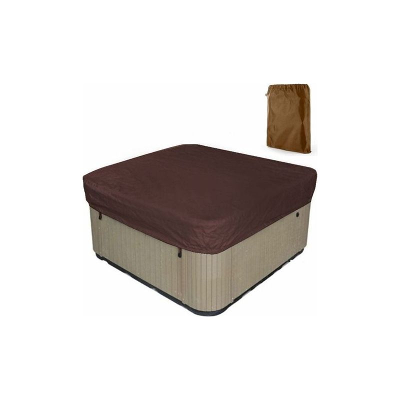 Quadratische Poolabdeckung, Solarplane Für Pool, Elastischer Saumkordel, Langlebiger Uv-schutz, Abdeckungen Für Whirlpools, Outdoor Schutzabdeckung Für Pool 207 X 207 X 30 Cm