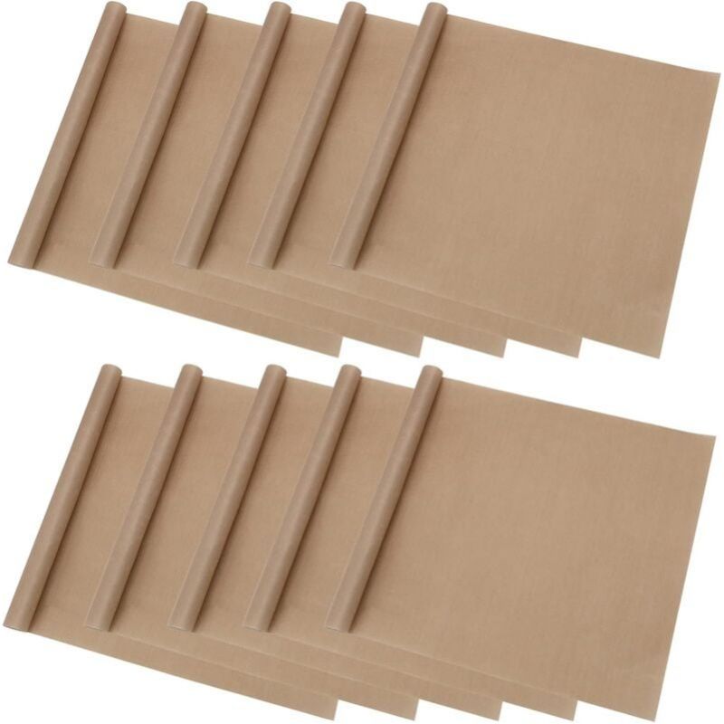 Set Von 10 Teflon-kochplatten, Wiederverwendbare, Antihaftbeschichtete Ofenauskleidung 50 X 40 Cm Für Grillen, Wärmeübertragung, Hitzebeständig Bis 270 °c.