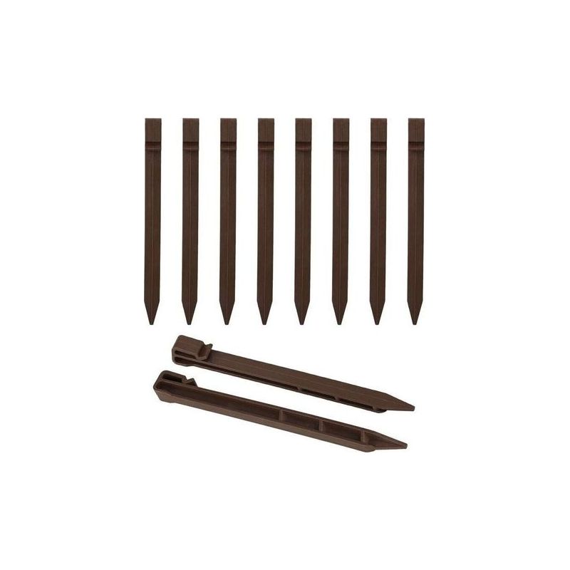 20 Kunststoff-erdanker, 24 Cm - Erdanker - Gartenanker - Befestigungsanker Für Gartenränder, Terrassen, Zelte