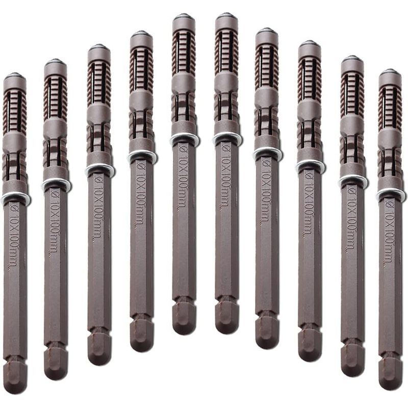 Set Aus 10 Unsichtbaren Und Langlebigen Holzhaltern Für Schwebende Regale Mit Schrauben – Für Verstellbare Hardware – Für Regale (durchmesser 10 X 100 Mm)