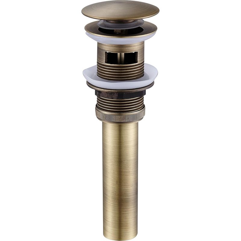 Pop-up-ablaufventil Mit Überlauf Für Waschbecken Und Spüle, Ablaufventil Aus Messing, Farbe Bronze