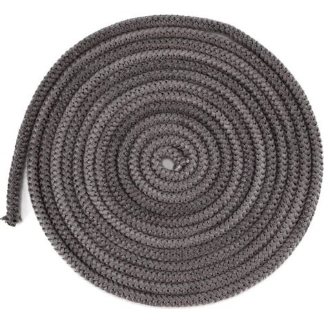 Dichtungsband, Ersatzdichtung Für Kamin- Und Ofentür, Glasfaser, Dunkelgrau, 10 Mm X 3 M
