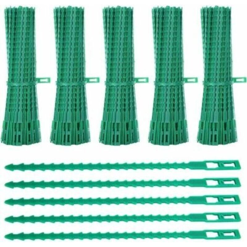 Pflanzenbindfaden, 600er Pack Pflanzenbinder, 23 Cm Verstellbare Gartenbinder Aus Flexiblem Kunststoff, Tomatenhalterungen Und Kabelbinder Zur Unterstützung Im Garten