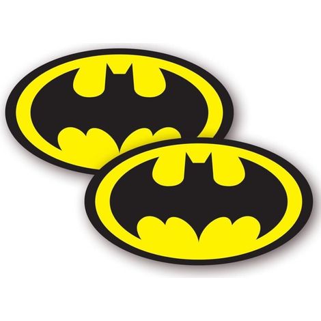 2er-set Wasserdichte Vinyl-aufkleber Mit Superhelden-logo (88 Mm Breit) – Für Autos, Laptops, Skateboards, Fahrräder, Transporter Und Motorräder