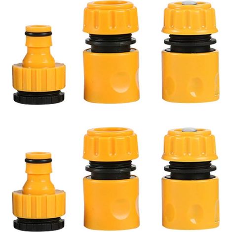 2er-pack (6 Stück) Gartenschlauch-verbindungssets Mit Wasserhahnanschluss