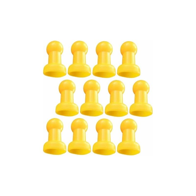 12 X Trampolin-abdeckkappen, Pfostenkappen, Trampolin-zubehör, 8x5 Cm, Gelb