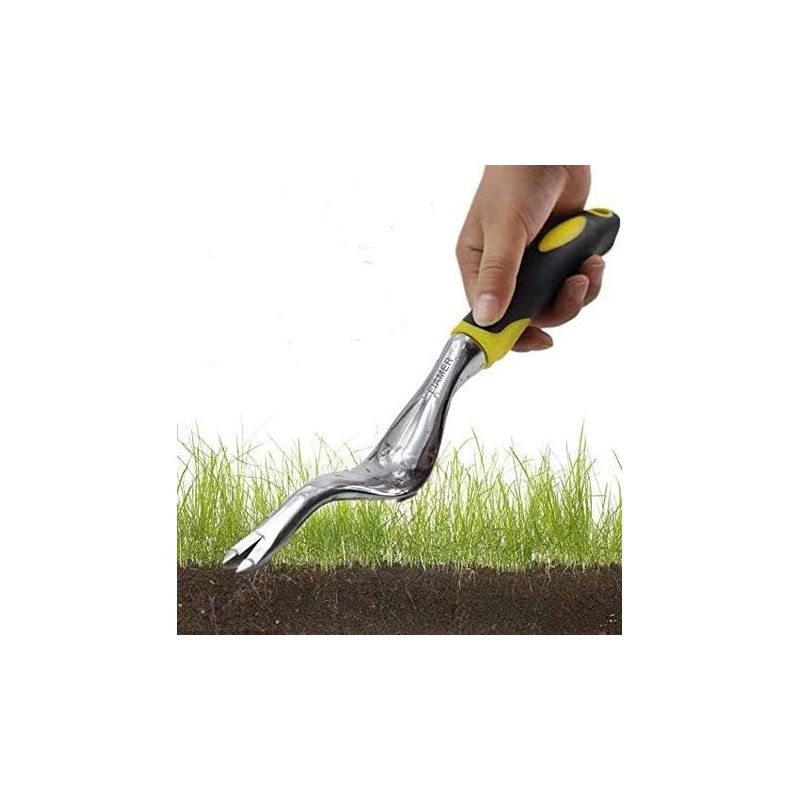 Gartenwerkzeug-set Für Outdoor-gartenarbeit, Blumenmuster Zur Unkrautentfernung, 11,8 X 0,8 Zoll, Gelb