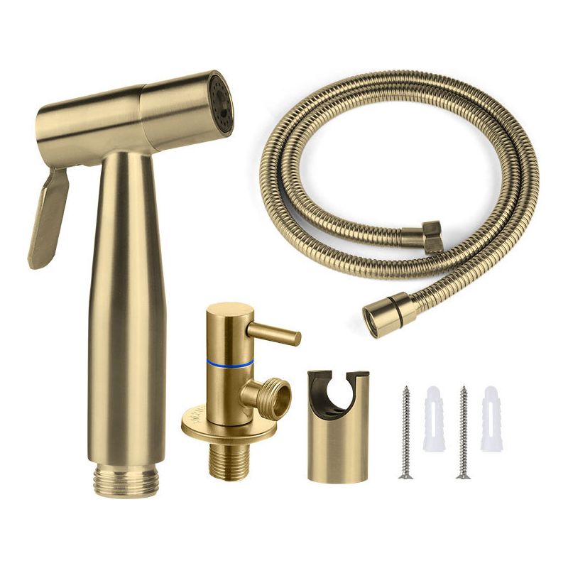 Toilettenbrause, Bidetbrause, 150 Cm, Gold, Wasserspülung
