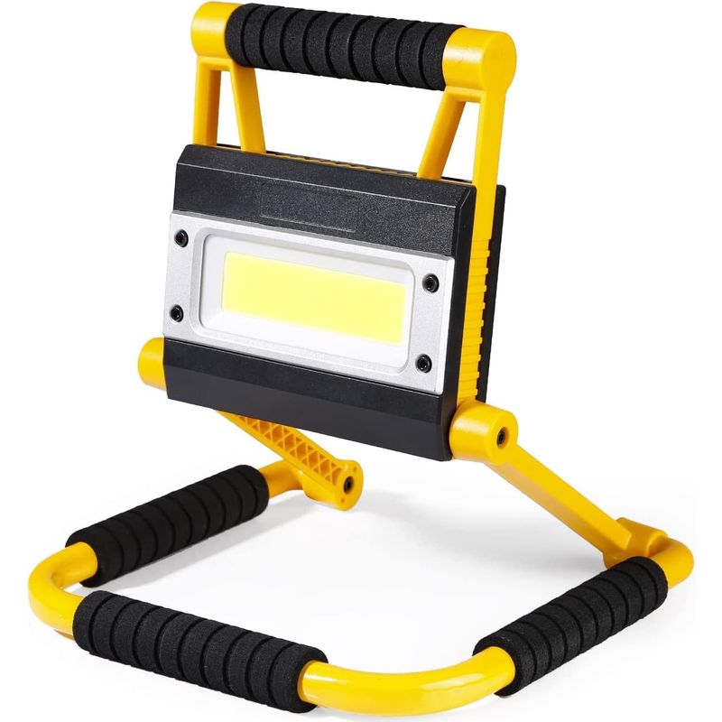 Wiederaufladbarer Led-strahler 80w, 51 Led-lampenperlen 6000 Lumen Außenstrahler, 4 Modi Wasserdichter Led-baustrahler Für Stromausfall, Zelt, Notfall, Werkstatt
