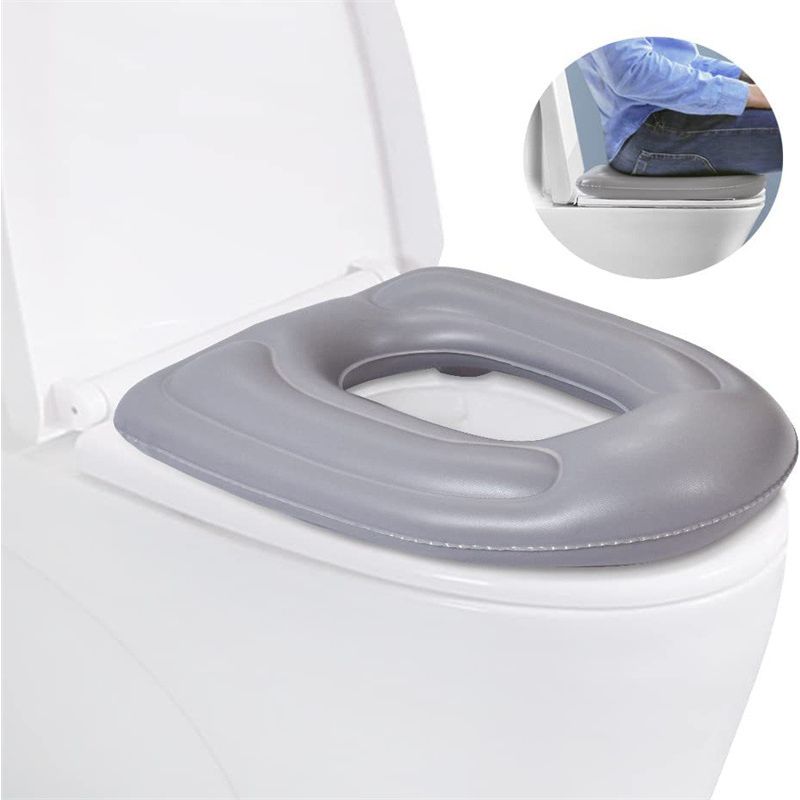 Aufblasbares Toilettensitzkissen, Erhöhtes Donut-förmiges Kissen, Höhenverstellbarer Toilettensitz, Schmerzlinderung Für Das Steißbein
