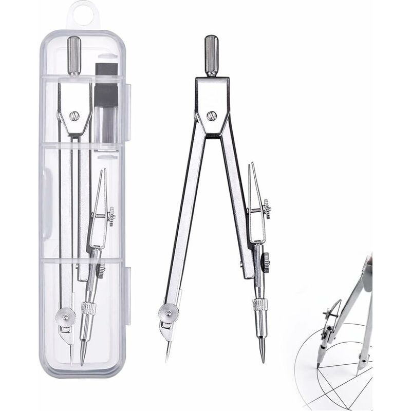 1 Stück Zirkel College Zirkel Professioneller Zirkel Gymnasium Zirkel Mit Stellschraube Kinderzirkel Bleistift Professionelles Zeichenzirkel Zirkel Mit Verlängerung Architektenzirkel Zirkel Mit Stells