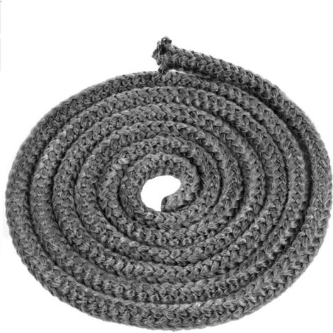 Geflochtenes Dichtungsband Für Kamineinsatz Und Ofen, 12mm X 2,5m Faserdichtung, Hitzebeständige Dichtung, Kamineinsatz-dichtung Für Holzofen, Kamin, Wärmebeständig Bis 600°c