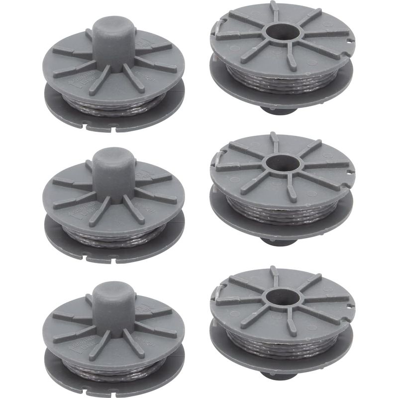 Fadenspule Für Gardena 5307-20 Freischneider, 1,65 Mm 6,1 M, Ersatz-fadenspule Kantenschneider Für Gardena 5307 Easycut 400 Art.8846, Comfortcut450 Art.8847, Powercut Art.8848 (6 Stück)