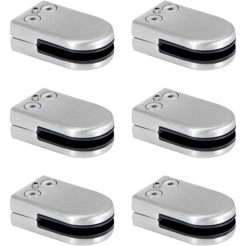 Glaszange, Glaszange Aus Edelstahl, Glasklemmhalterungen Für 6 Bis 8 Mm, Verstellbare Glaszange, Flache Rückseite, Verbindung Für Geländer, Treppenhandlauf