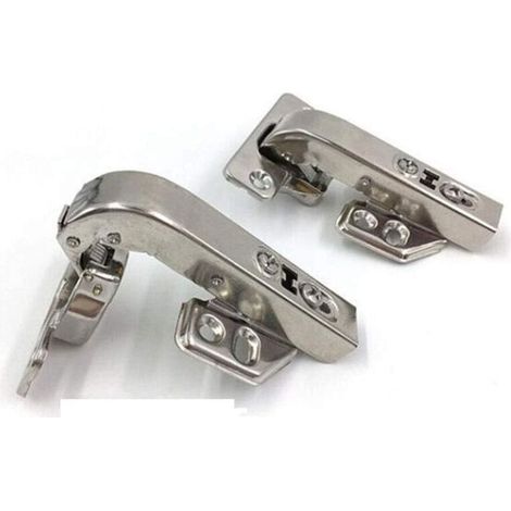 Scharnier Für Schranktüren, 2er-set – Kaltgewalzter Und Vernickelter Stahl – Soft-close 90/180 Grad – Für Türen Bis Zu 26 Mm Dicke